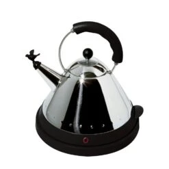 Alessi Elektrischer Wasserkocher 1,5 L, Schwarz