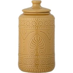 Bloomingville Rani Dose Mit Deckel 28x30 Cm, Gelb