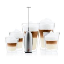 Bodum SCHIUMA Milchschäumer Plastik, Chrom -Deutschland Kochzauber Verkaufs-Shop bodum schiuma milchschaumer plastik chrom 4