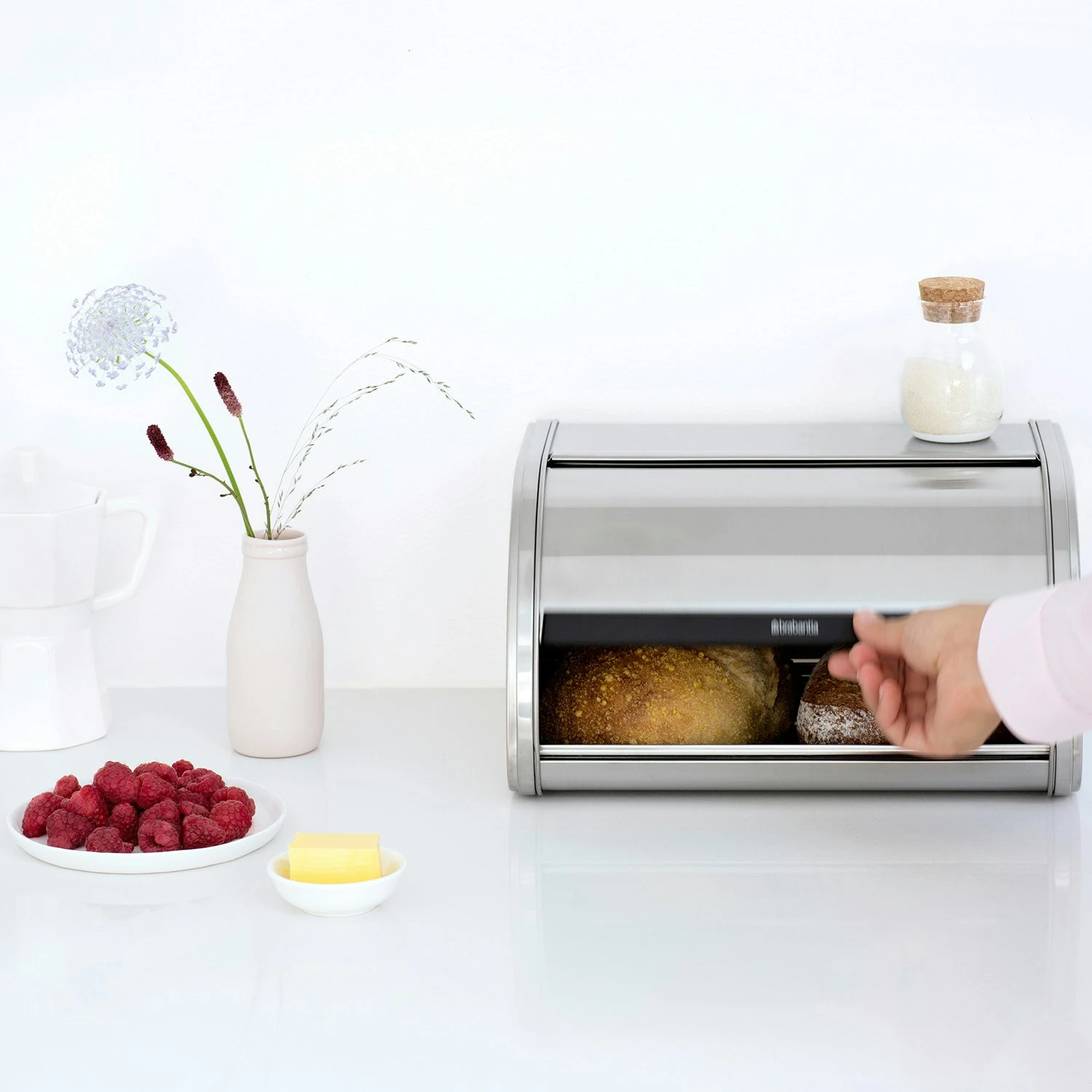 Brabantia Roll Topp Brotbox Medium, Matt Steel 6 Brabantia Roll Topp Brotbox Medium, Matt Steel – Bild 6