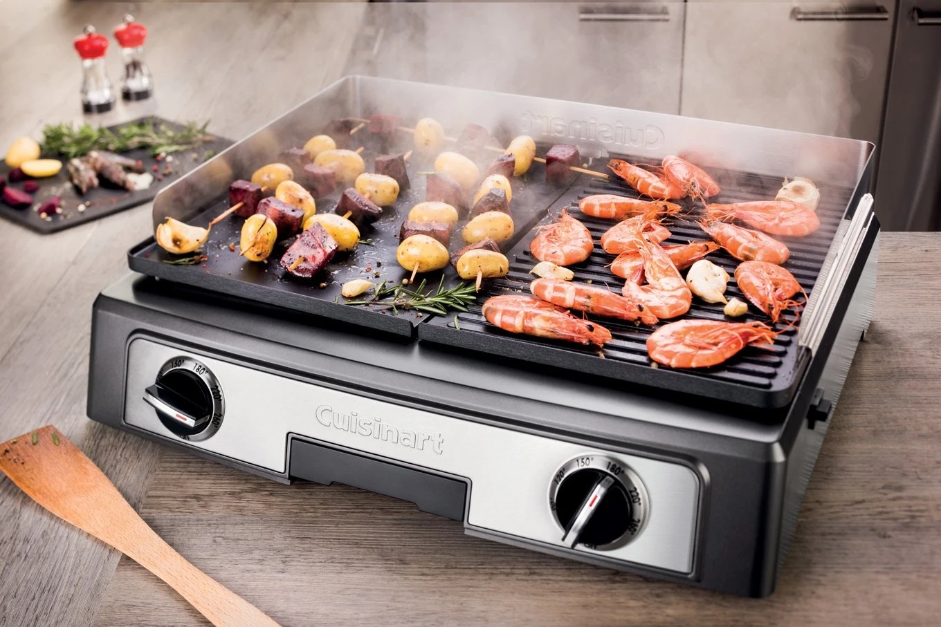 Cuisinart Plancha Elite Tischgrill, Stahlgrau 6 Cuisinart Plancha Elite Tischgrill, Stahlgrau – Bild 6