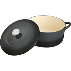 Denby Halo Gusseisentopf Rund Ø26 Cm, Grau -Deutschland Kochzauber Verkaufs-Shop denby cast iron 26cm round casserole 7