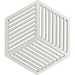 Denby Natural Canvas Topfuntersetzer Gusseisen 21,5x24,5 Cm, Weiß