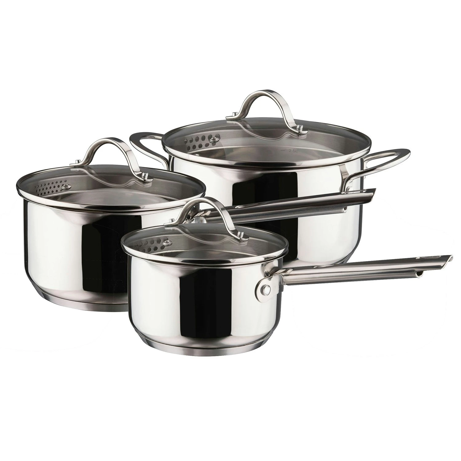 Dorre Basic Saucepan Set, 3 Pieces 1 Dorre Basic Saucepan Set, 3 Pieces