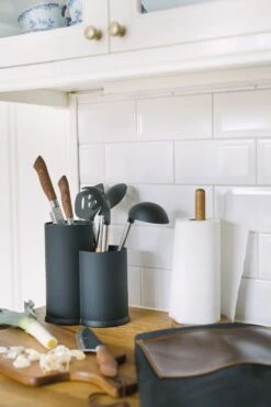 Dorre Wide Knife Blocks & Utensil Holder, Black -Deutschland Kochzauber Verkaufs-Shop dorre wide knife blocks utensil holder black 2