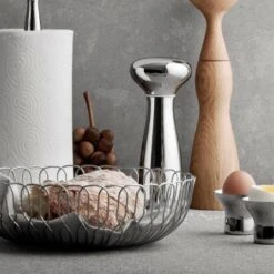 Georg Jensen Alfredo Salz- Und Pfeffermühle, Edelstahl -Deutschland Kochzauber Verkaufs-Shop georg jensen alfredo salz und pfeffermuhle edelstahl 3