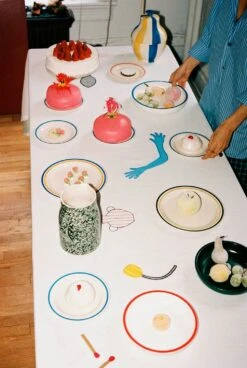 Hay Sobremesa Stripe Keksdose Blau/Gelb -Deutschland Kochzauber Verkaufs-Shop hay sobremesa stripe cookie jar blue and yellow 2