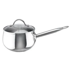 Heirol Pro Belly Kasserolle Stahl Mit Glasdeckel 2 L