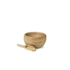 Kay Bojesen Menageri Salt Cellar And Spoon, Oak