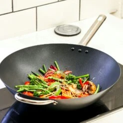 Kitchen Craft MasterClass Wok Pan, 35,5 Cm -Deutschland Kochzauber Verkaufs-Shop kitchen craft masterclass 2
