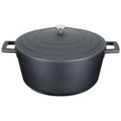 Kitchen Craft MasterClass Kasserolle Schwarz, 5 L