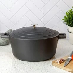Kitchen Craft MasterClass Kasserolle Schwarz, 5 L 8 Kitchen Craft MasterClass Kasserolle Schwarz, 5 L -Deutschland Kochzauber Verkaufs-Shop kitchen craft masterclass casserole black 16