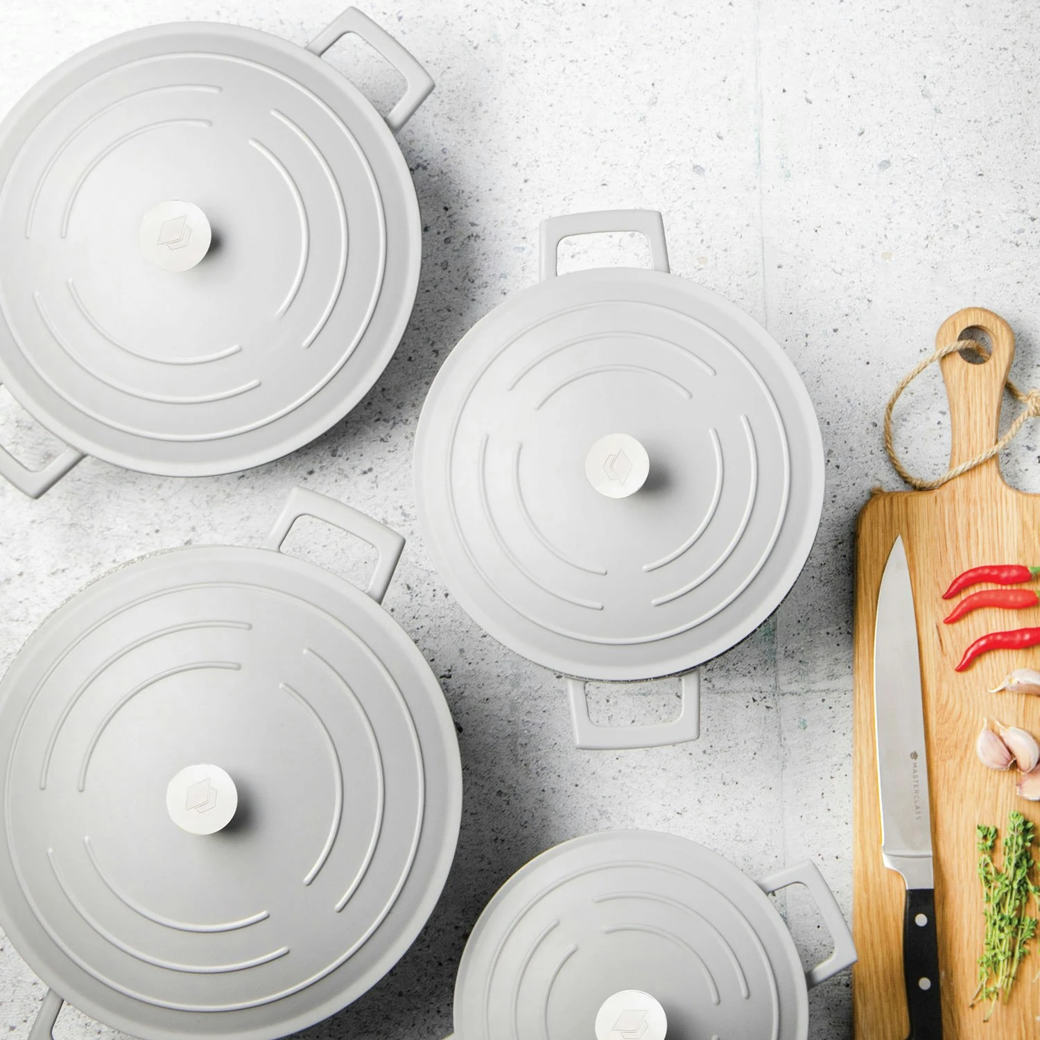 Kitchen Craft MasterClass Kasserolle Grau, 2,5 L 4 Kitchen Craft MasterClass Kasserolle Grau, 2,5 L – Bild 4