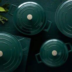 Kitchen Craft MasterClass Kasserolle Hunter Green, 4 L -Deutschland Kochzauber Verkaufs-Shop kitchen craft masterclass kasserolle hunter green 1