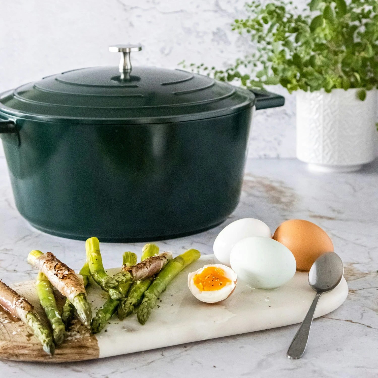 Kitchen Craft MasterClass Kasserolle Hunter Green, 5 L 3 Kitchen Craft MasterClass Kasserolle Hunter Green, 5 L – Bild 3