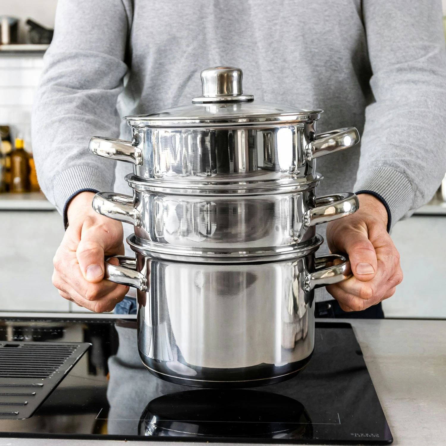 Kitchen Craft Three Tier Dampfgarer, 4 Teile, 20 Cm 4 Kitchen Craft Three Tier Dampfgarer, 4 Teile, 20 Cm – Bild 4