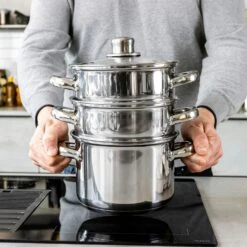 Kitchen Craft Three Tier Dampfgarer, 4 Teile, 22 Cm -Deutschland Kochzauber Verkaufs-Shop kitchen craft three tier 3