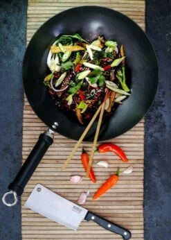 Kitchen Craft World Of Flavours Wok-Pfanne 30 Cm 10 Kitchen Craft World Of Flavours Wok-Pfanne 30 Cm -Deutschland Kochzauber Verkaufs-Shop kitchen craft world of flavours carbon steel non stick wok 20cm 9