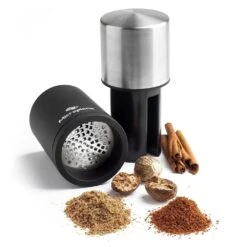 Microplane Gewürzmühle, Schwarz / Edelstahl -Deutschland Kochzauber Verkaufs-Shop microplane gewurzmuhle schwarz edelstahl 1