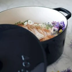 Gusseisentopf 6,7 L, Midnight Blue -Deutschland Kochzauber Verkaufs-Shop sabor gusseisentopf 67 l 15