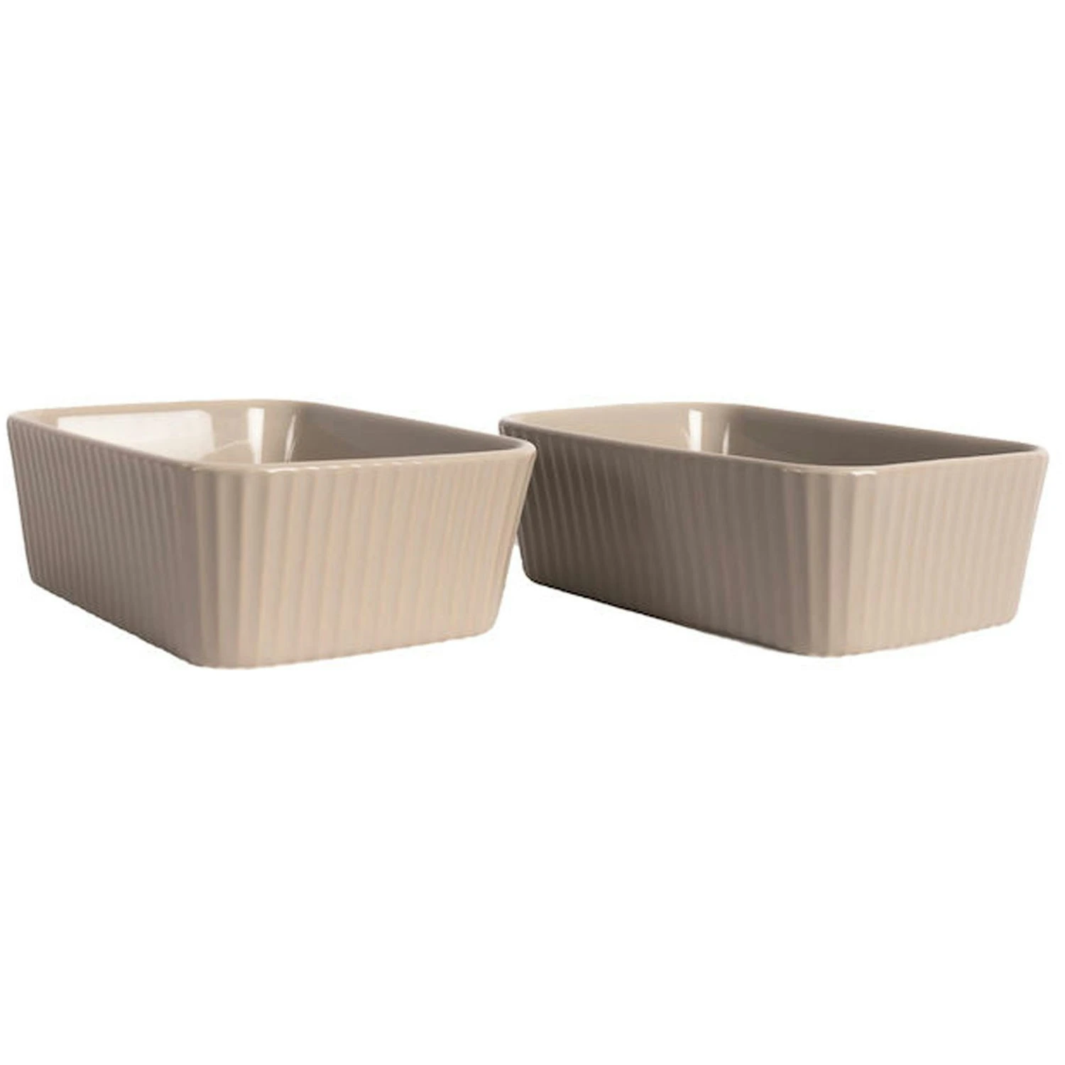 Sagaform Flora Ofenformen 2-er Set, Beige 1 Sagaform Flora Ofenformen 2-er Set, Beige