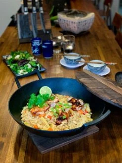 Deutschland Kochzauber Verkaufs-Shop -Deutschland Kochzauber Verkaufs-Shop satake nabe wokpfanne mit holz und glasdeckel 36 cm 6 l 1