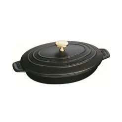 Staub Oval Hot Plate, Black