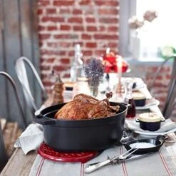 Staub Oval Kochtopf Aus Gusseisen 8 L, Kirsche 6 Staub Oval Kochtopf Aus Gusseisen 8 L, Kirsche -Deutschland Kochzauber Verkaufs-Shop staub oval kochtopf aus gusseisen 8 l schwarz 2