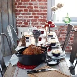 Staub Oval Kochtopf Aus Gusseisen 8 L, Kirsche 7 Staub Oval Kochtopf Aus Gusseisen 8 L, Kirsche -Deutschland Kochzauber Verkaufs-Shop staub oval kochtopf aus gusseisen 8 l schwarz 3