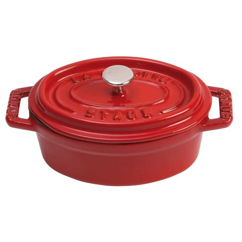 Staub Oval Kochtopf Aus Gusseisen 8 L, Kirsche 1 Staub Oval Kochtopf Aus Gusseisen 8 L, Kirsche