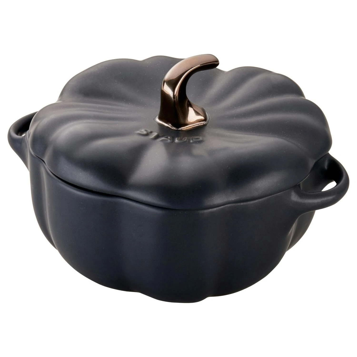 Staub Petite Pumpkin Cocotte Black, 0.7 L 1 Staub Petite Pumpkin Cocotte Black, 0.7 L