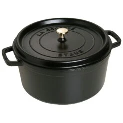 Staub Round Cocotte 30 Cm 8,35 L, Black