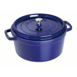 Staub Runde Kochtopf Aus Gusseisen 6,7 L, Dunkelblau