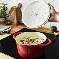 Tefal Air Oval Topf Rot, 4,7 L/24 Cm -Deutschland Kochzauber Verkaufs-Shop tefal air oval 24