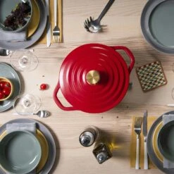 Tefal Air Oval Topf Rot, 4,7 L/24 Cm -Deutschland Kochzauber Verkaufs-Shop tefal air oval 25