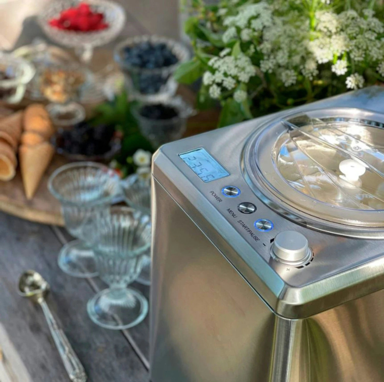 Wilfa Eismaschine 2,5 L Silber 5 Wilfa Eismaschine 2,5 L Silber – Bild 5