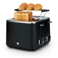 Wilfa Family Toaster, Schwarz -Deutschland Kochzauber Verkaufs-Shop wilfa family brodrost vit to4w 1600 2