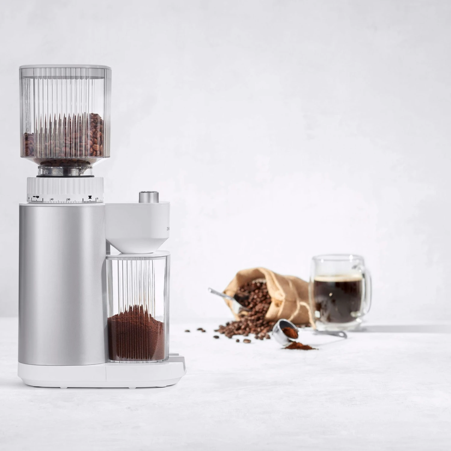 Zwilling Enfinigy Kaffeemühle, Silber 5 Zwilling Enfinigy Kaffeemühle, Silber – Bild 5